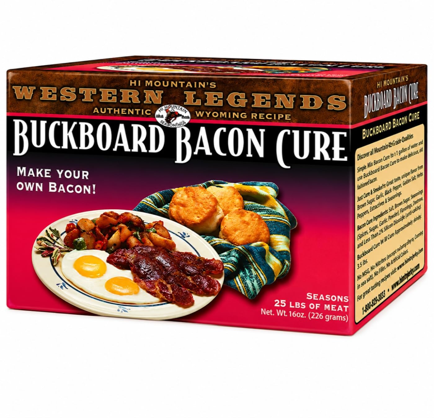 Hi Mountain Bacon Cure | BUCKBOARD BACON CURE | Pork, Deer, Elk & Venison…