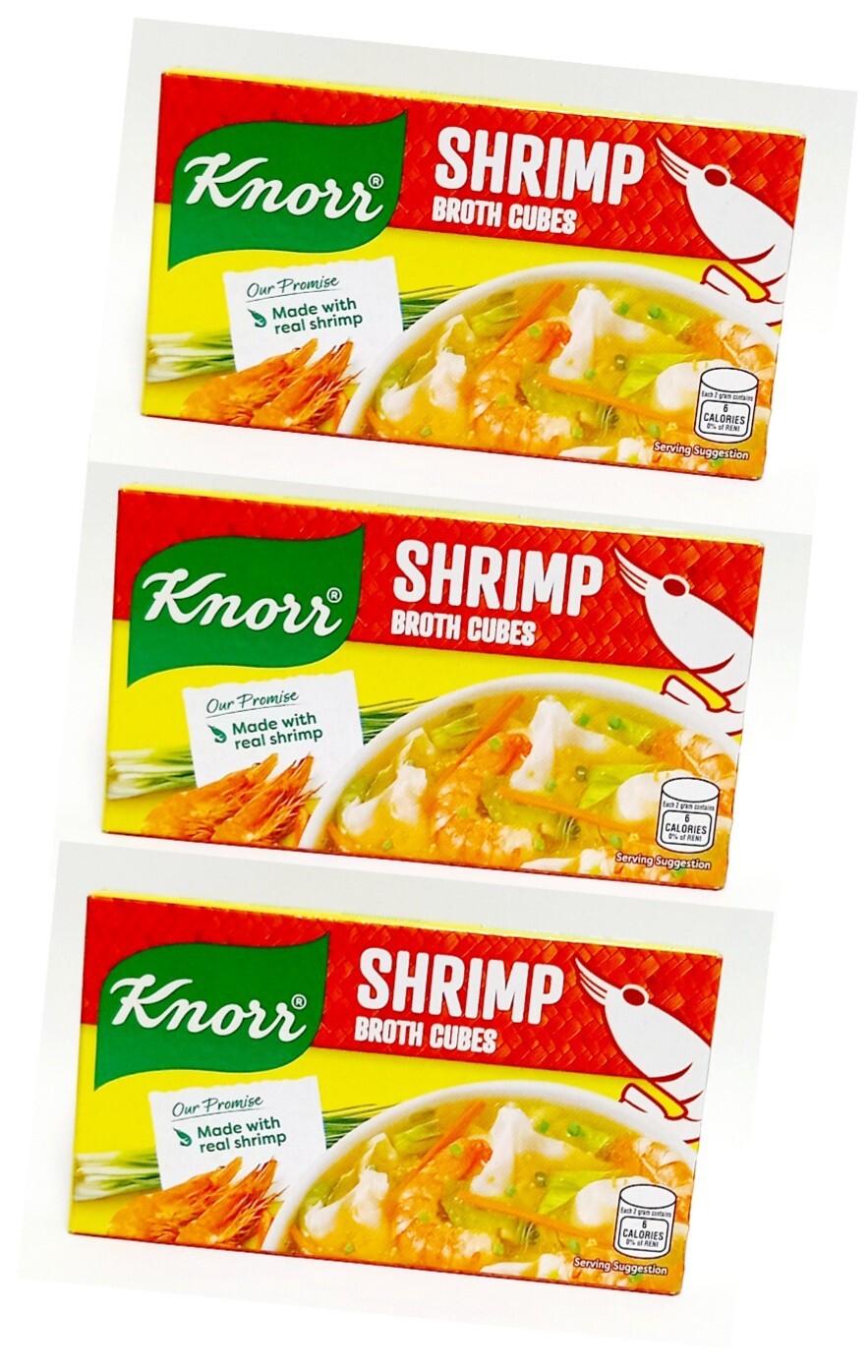 Knorr Shrimp Broth Cubes (3 Packs x 2g) Made With Real Shrimp