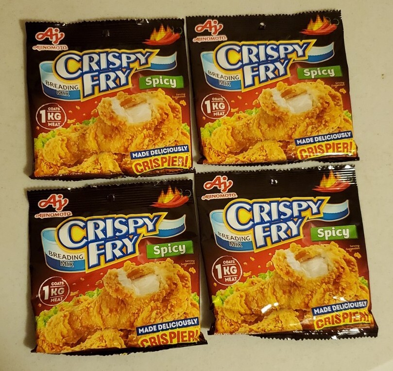 Ajinomoto Crispy Fry Original, Garlic & Spicy Breading Mix (62g each) Exp.2025