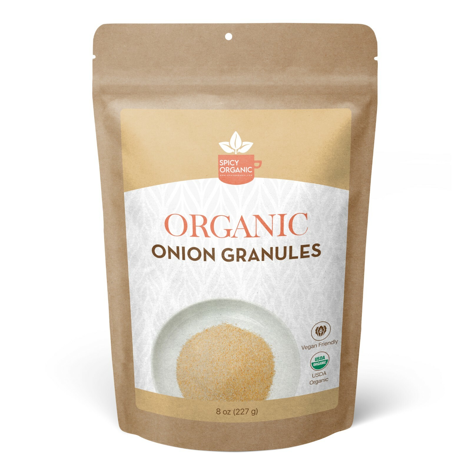 Organic Onion Granules (8 OZ) – Culinary Granulated Onion With Strong Flavor
