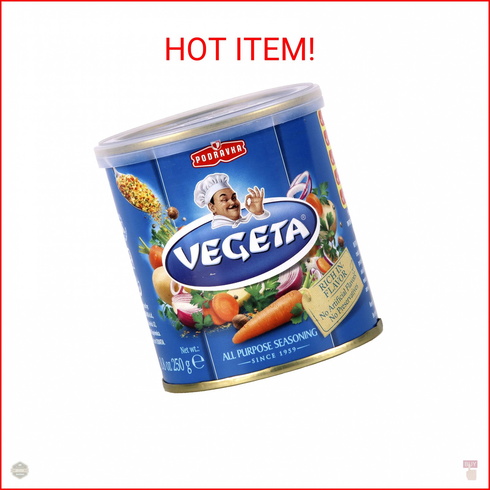 Vegeta All Purpose Seasoning Mix, Can 8.8 oz (250 g)