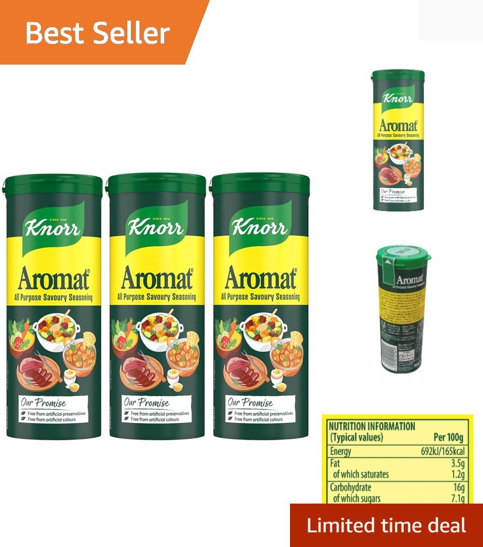 Knorr Aromat All Purpose Universal Seasoning 3oz (90g) Pack of 3 Shaker Bottles