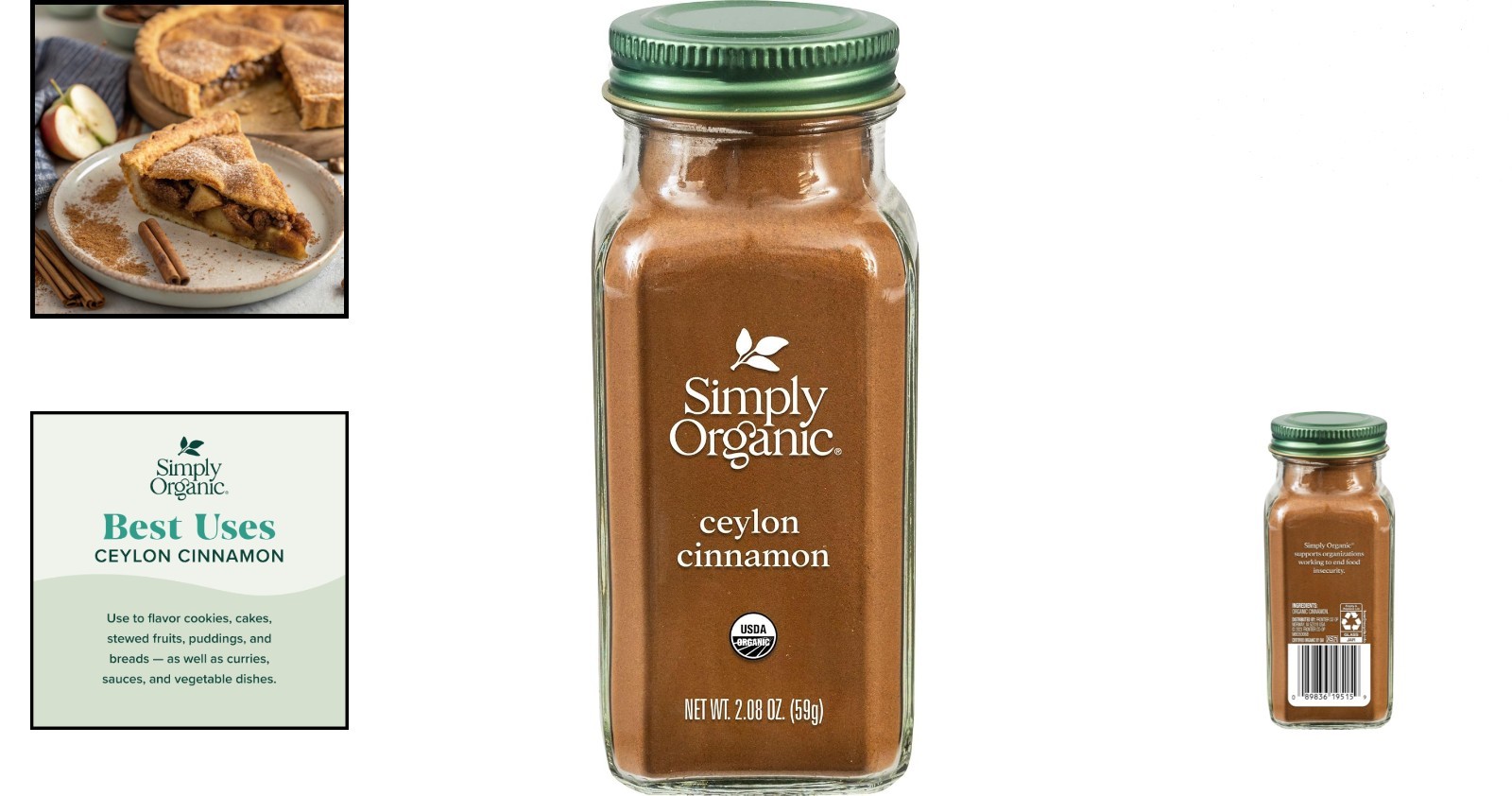2.08 Oz Eco-Friendly Ceylon Cinnamon Powder – Organic, Kosher, , Non-GMO