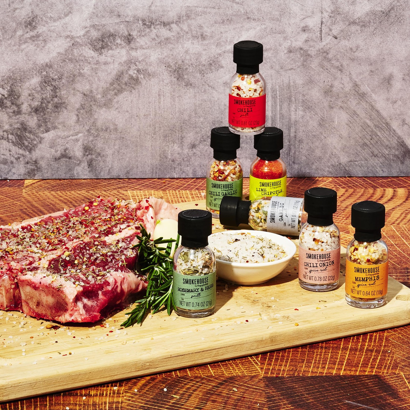 Smokehouse by Thoughtfully, Gourmet Ultimate Grilling Spice Set with Birthday