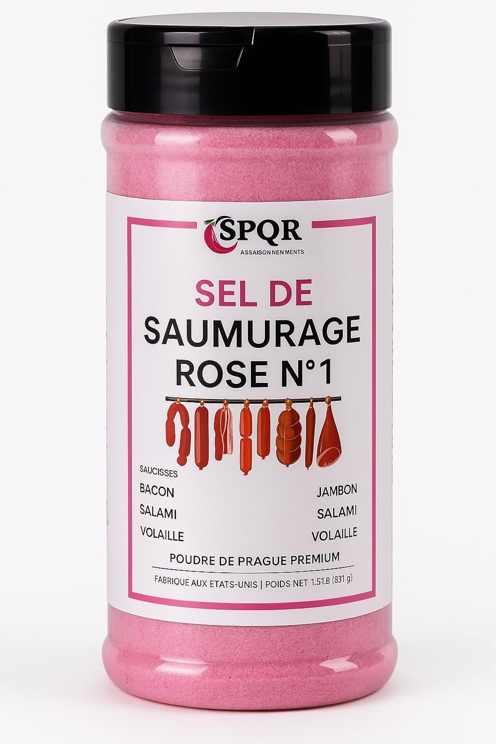 XL Bottle of Curing Salt – 1.5 lb Quick Cure for Delicious Meats