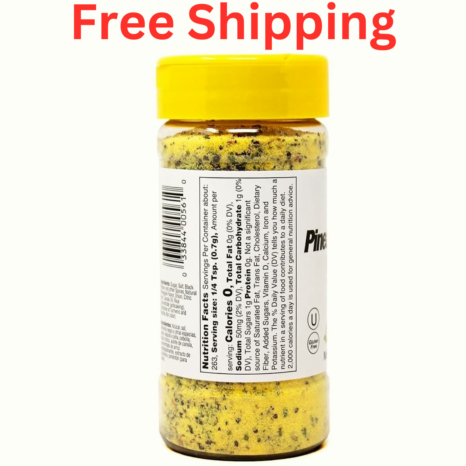Badia Pineapple Pepper Seasoning, 6.5 oz – Tropical Citrus Pepper Blend for Chic