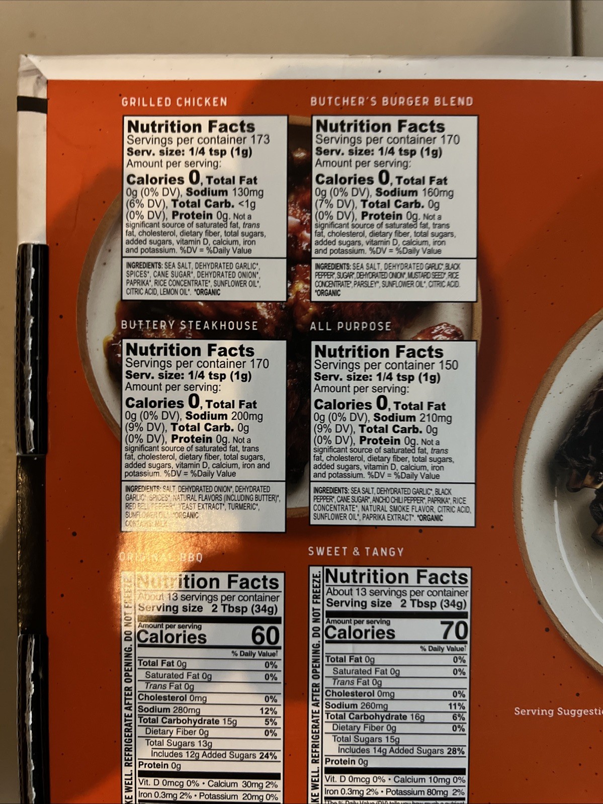 New Kinder’s Grill Pack – Organic Seasoning & Sauce Set, 6-Pack, Total 54.4 oz