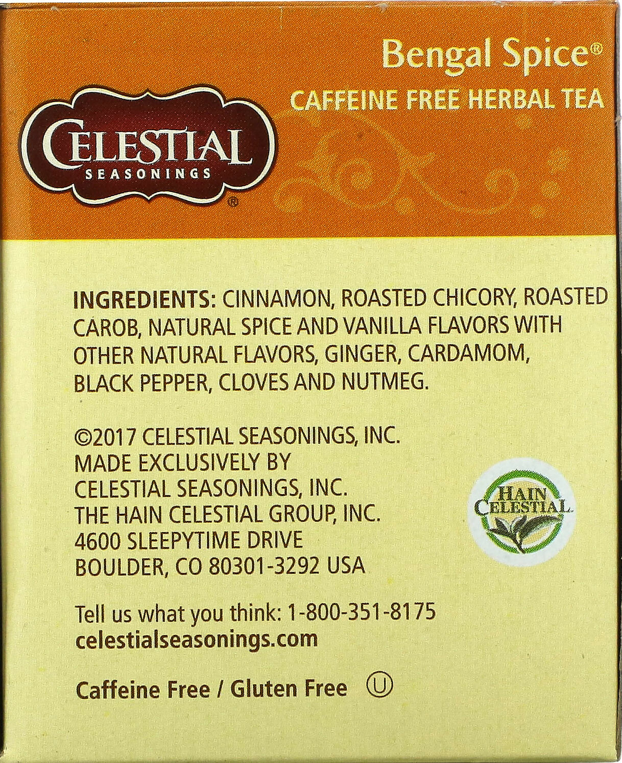 Celestial Seasonings Bengal Spice Herbal Tea (Pack of 3)