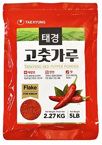 Korean Gochugaru Chili Powder Flakes 5LB – Red Pepper Spice for Kimchi & Asian D