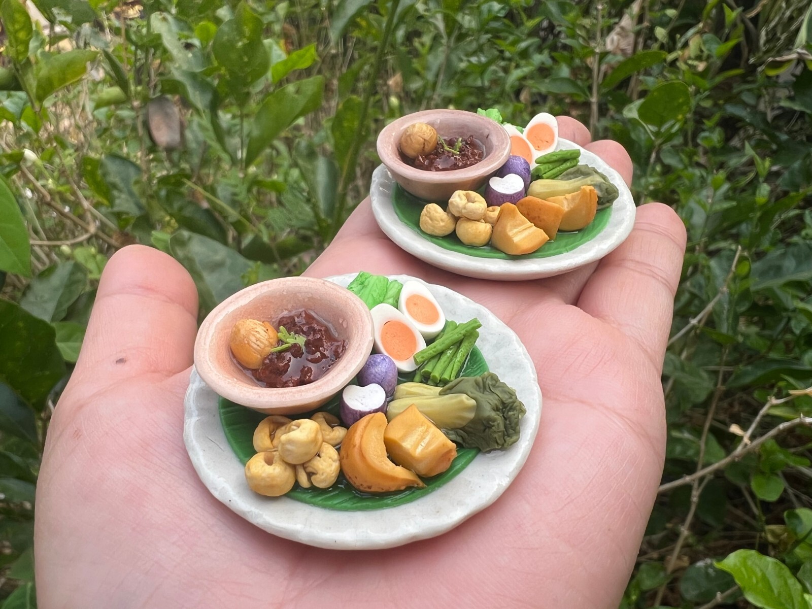 Northern Thai Local Food, Chili Paste with Side Dishes, Magnetic