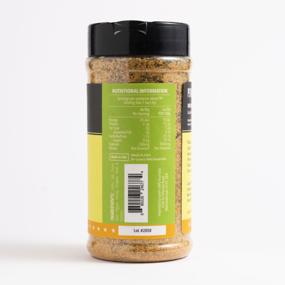 Lane’s Garlic2 PitMaster Size BBQ Rub Seasoning 283gm
