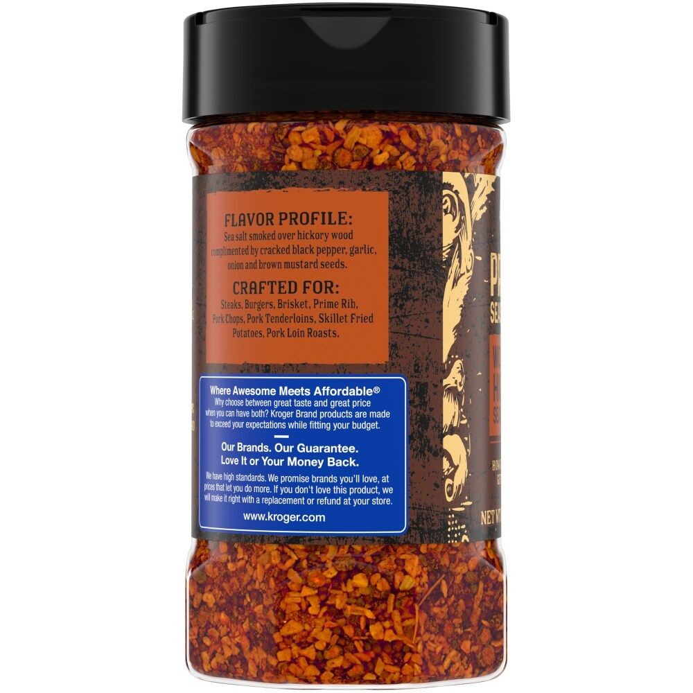 Kroger Prime Seasonings Wood Fire Hickory Rub 8.9 oz – Pack of 3