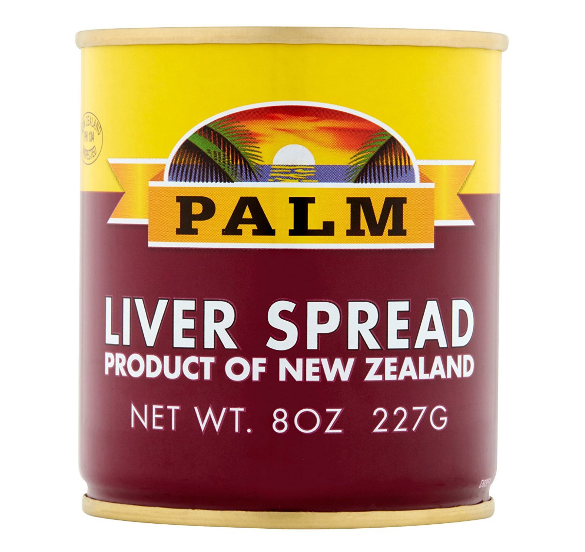 Palm Liver Spread Product of New Zealand 8 oz ( Pack of 6 )