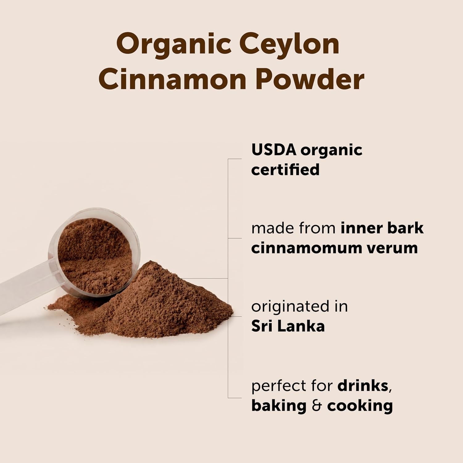 Organic Ceylon Cinnamon Powder 2 lb True Cinnamon Spice Additive Free