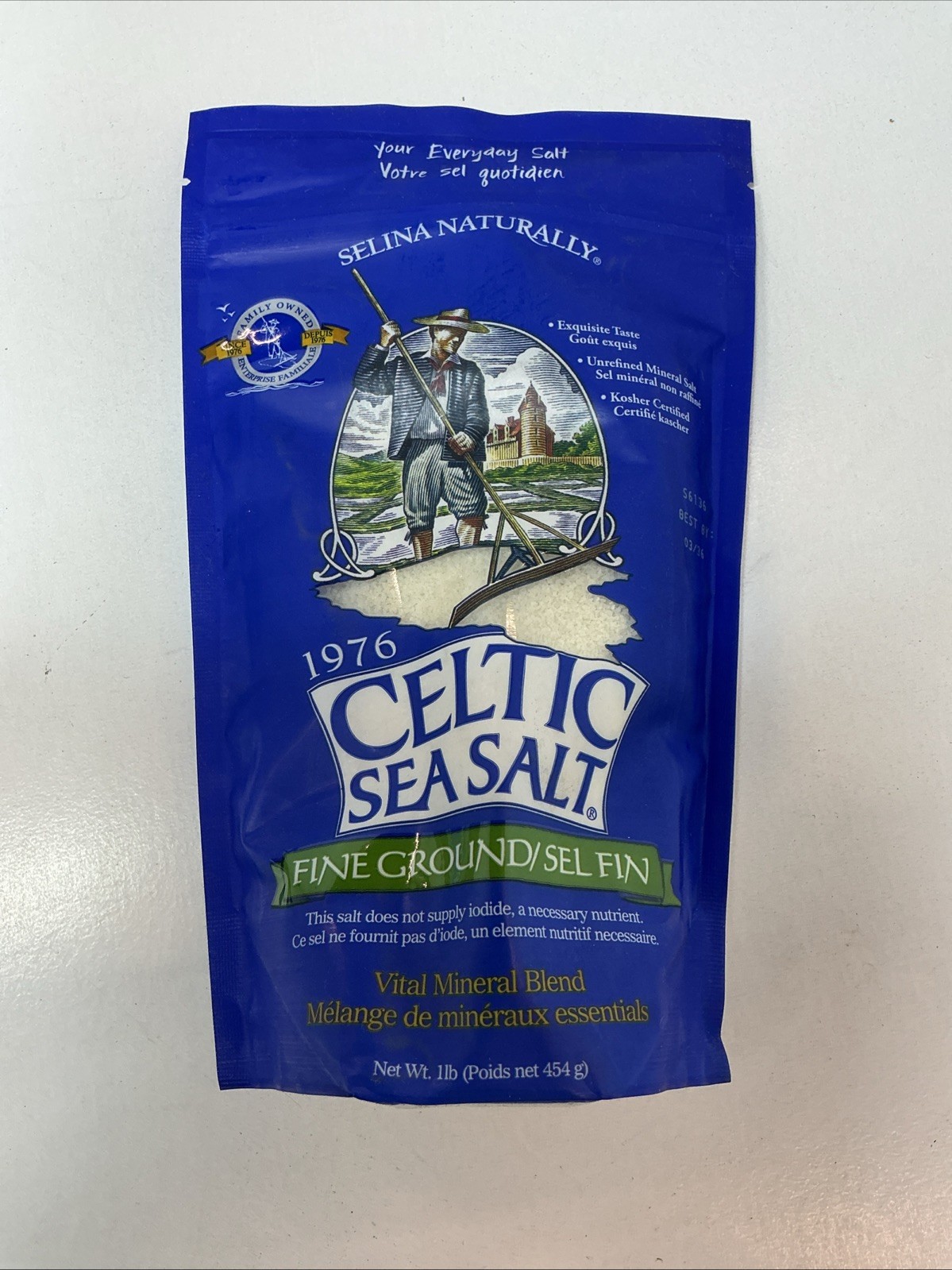 6x Celtic Sea Salt 1 Pound Resealable Bag Fine Ground