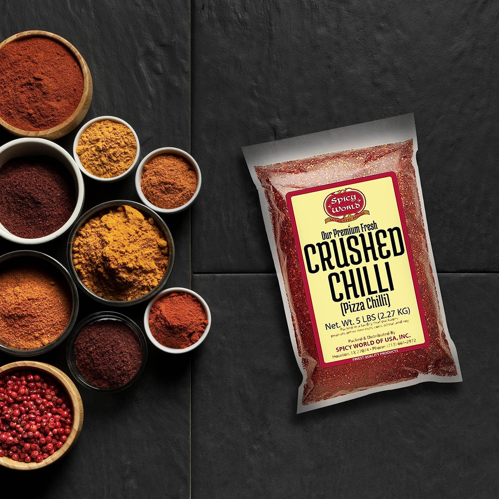 Bulk Crushed Red Pepper Flakes 5 lb Pack – Spicy Chili Seasoning