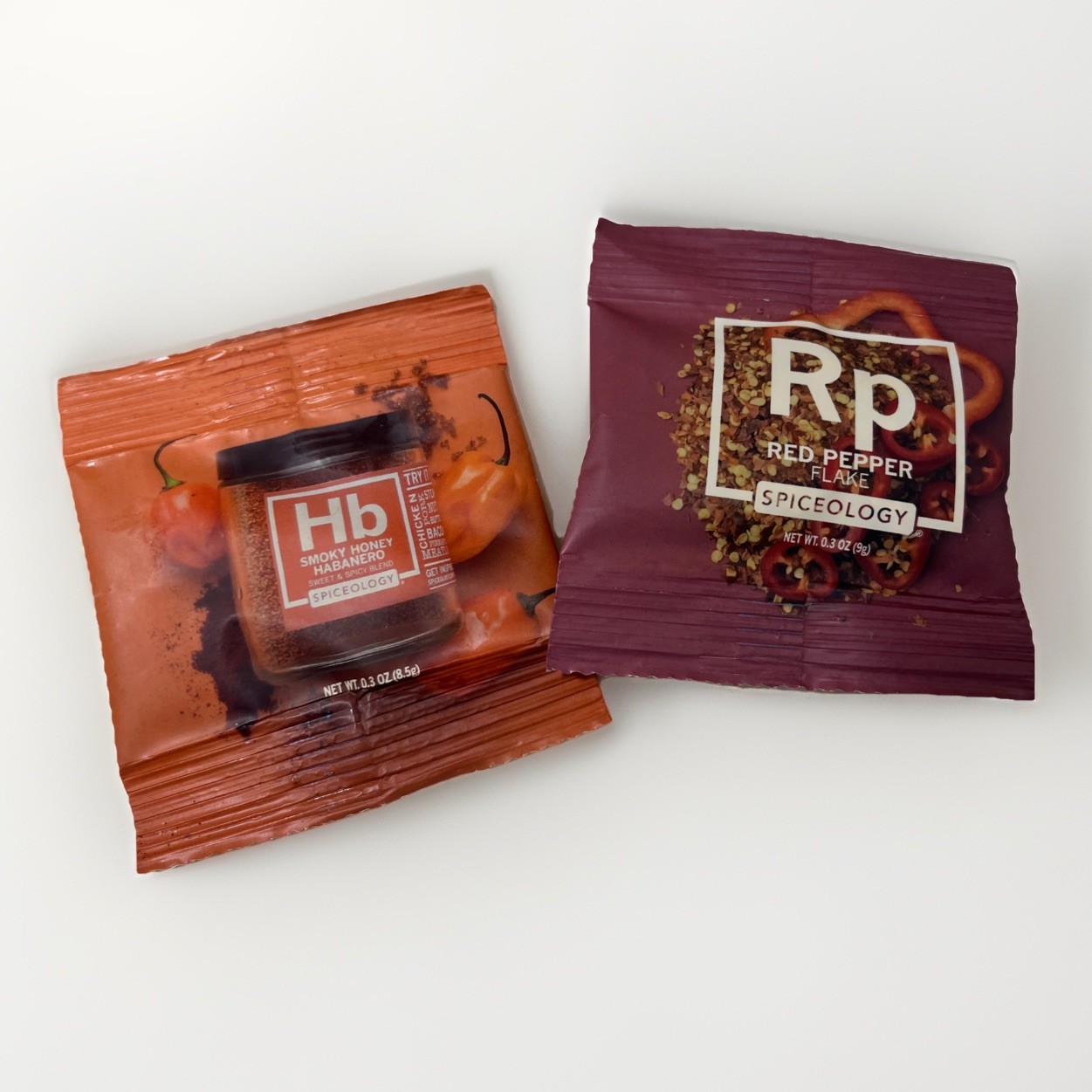 Spiceology Smoky Honey Habanero And Red Pepper Flake Travel Pack 0.3 Oz Each
