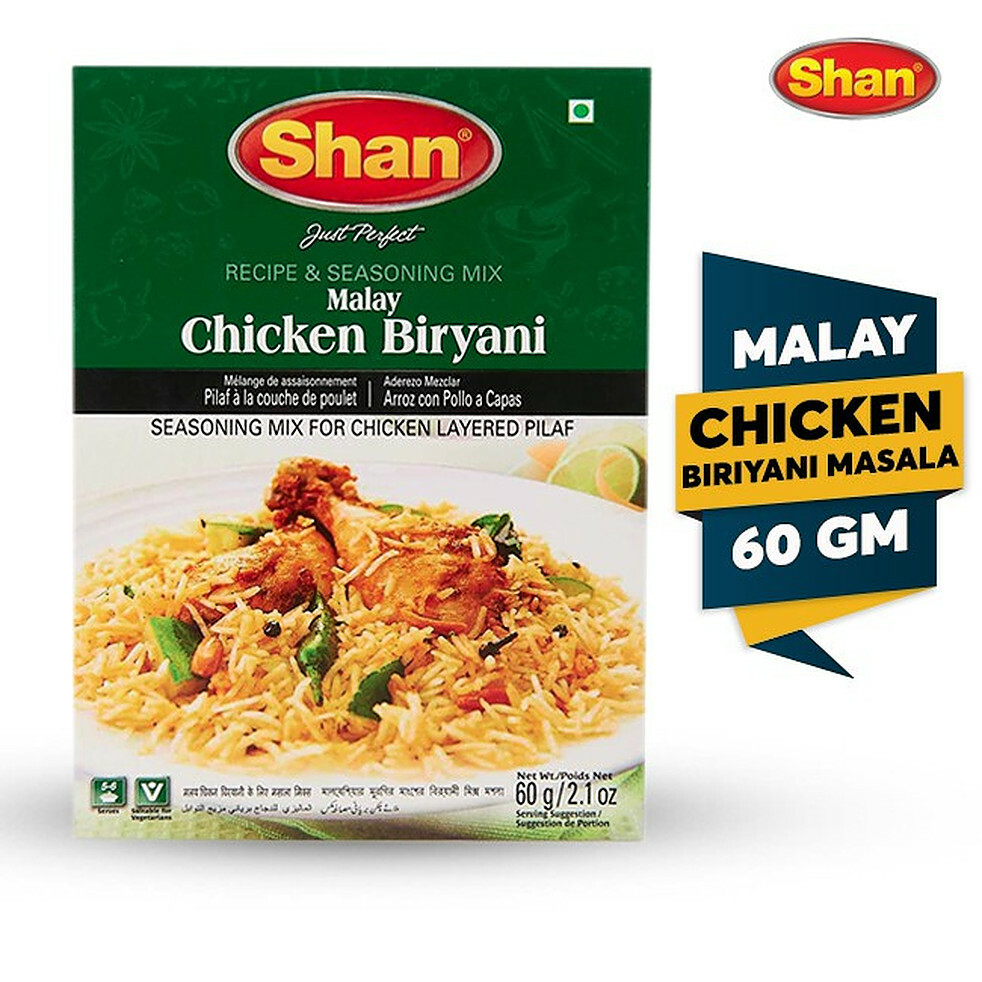 SHAN Masala Malay Chicken Biryani Spice Mix 7 PACKET X 60 GM