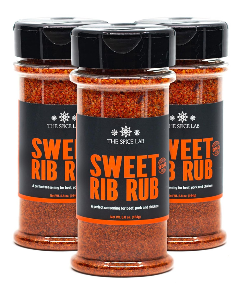 Sweet Rib Rub for Smoking – BBQ Rub Seasoning – Shaker 3 Pack