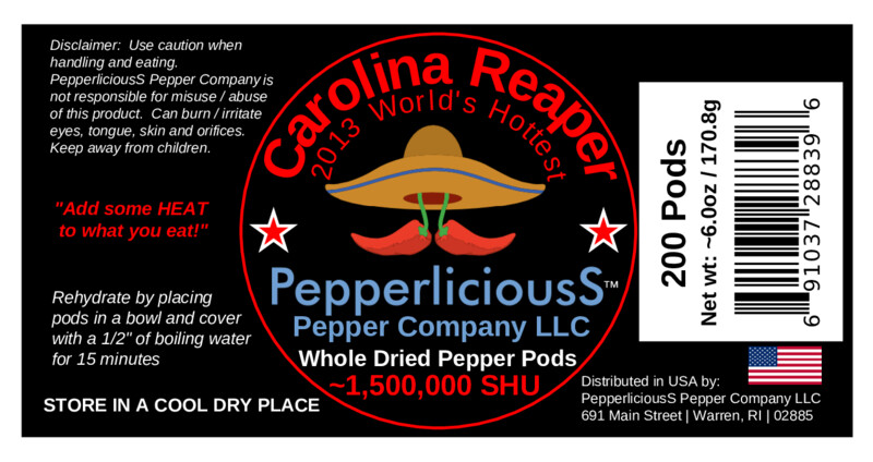 200 DRIED CAROLINA REAPER Pods – WORLDS HOTTEST CHILI PEPPER Super Hot Quality