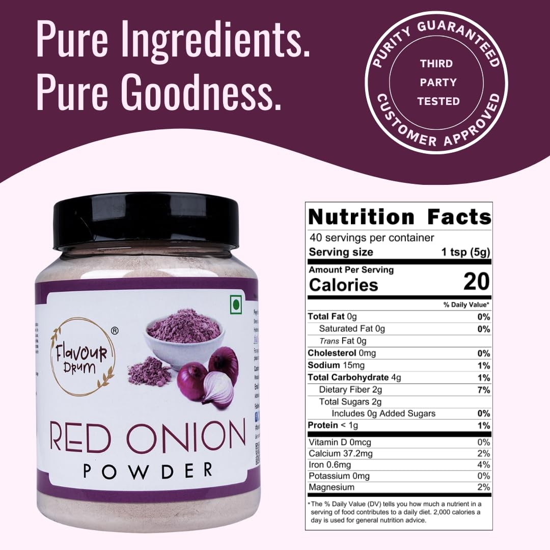 Flavour Drum Red Onion Powder 200g (7oz) – Flavorful for…