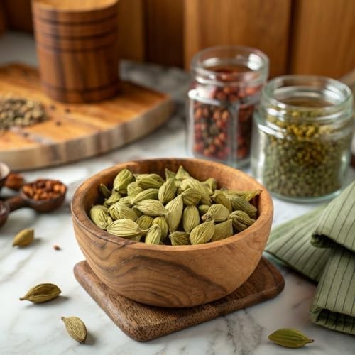 Green Cardamom Pods 14oz (400g) – All Natural, Vegan, Gluten-Free, NON-GMO, Kosh