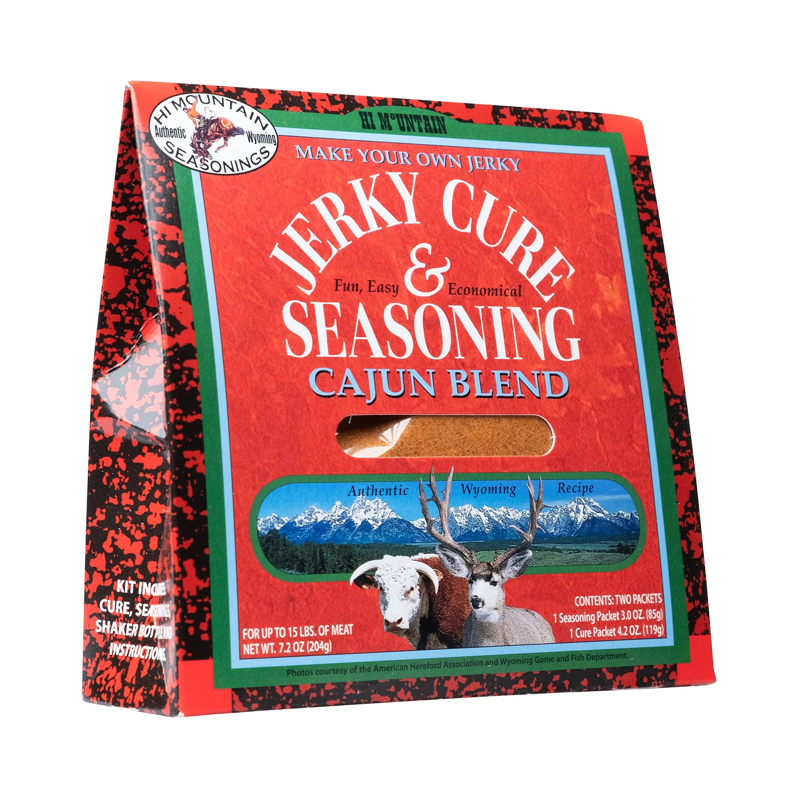 Hi Mountain Jerky Seasoning and Cure Kit | CAJUN BLEND 7.2 Ounce (Pack of 1)