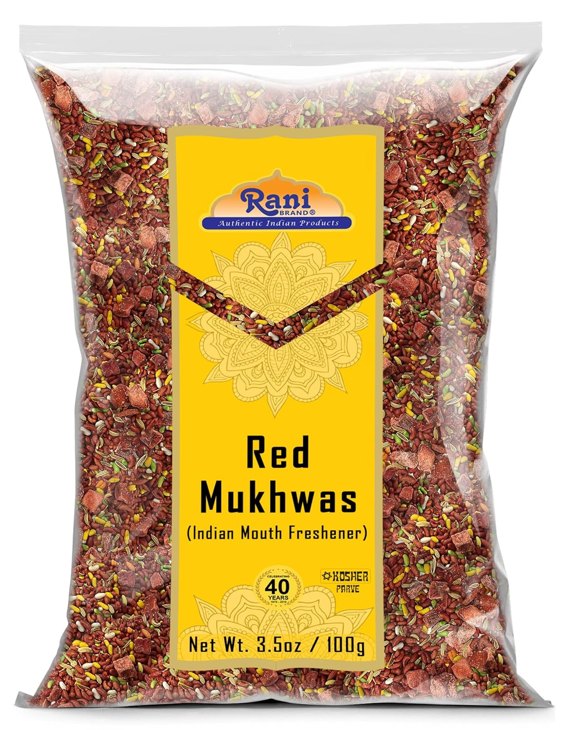 Rani Red Mukhwas (Special Digestive Treat) 3.5Oz (100G) ~ Vegan | Indian Candy M