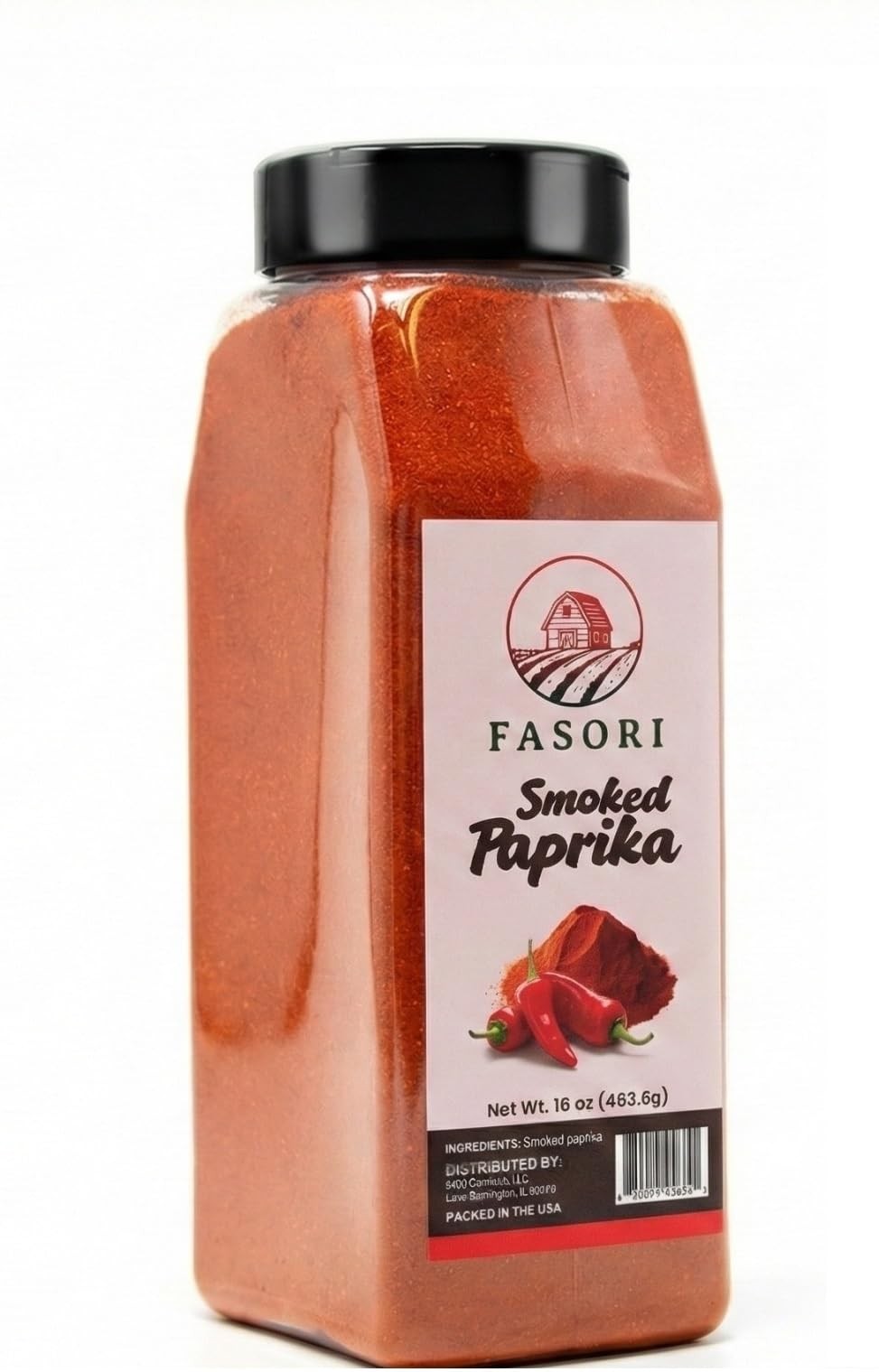 Fasori Smoked Paprika Powder 16 oz (453 g) – Oak Wood 16 Ounce (Pack of 1)