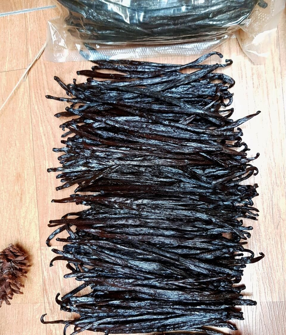 Vanilla Beans Grade A Tahitian (Tahitensis) Gourmet 1 Kg