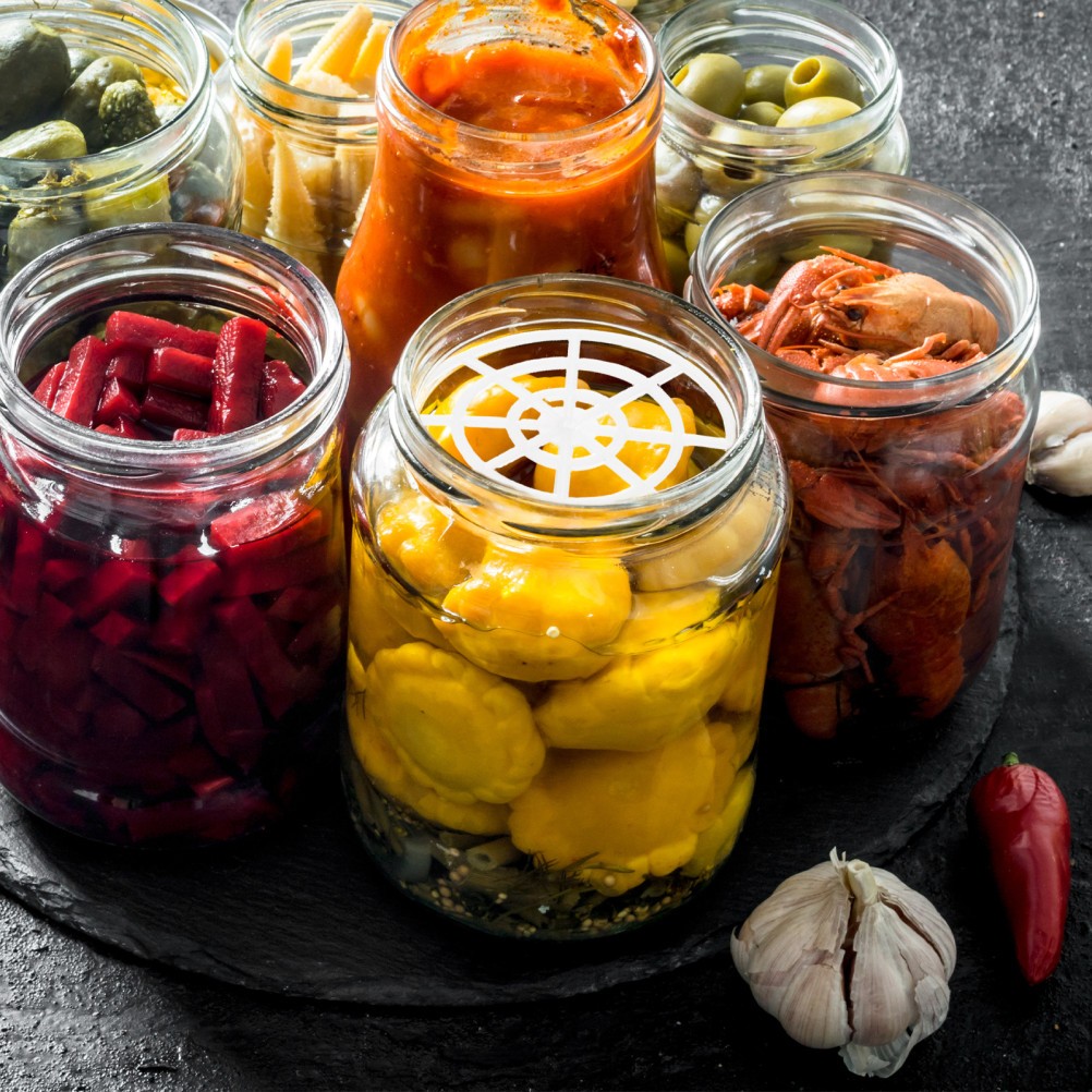 5 Pcs Vegetable Press Fermenting Jar Fixer Canning Weights