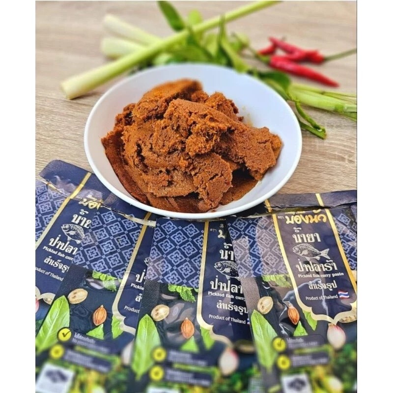 Bong Nua Authentic Thai Pickled Fish Cerry Paste 80g. 5 peck