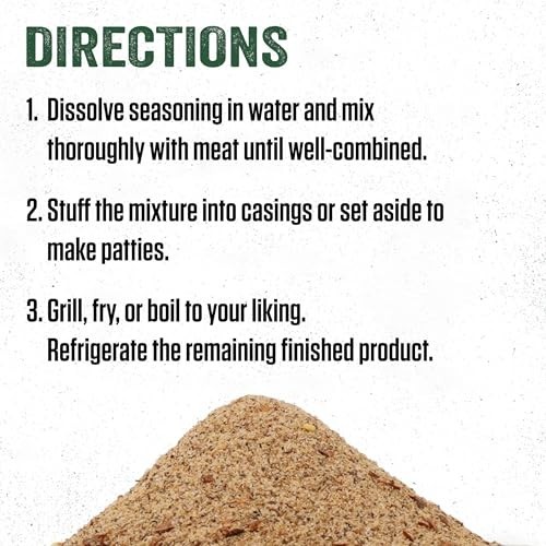 Cajun Sausage Seasoning for Wild Game & Domestic Meat, 12oz – Seasons 25lbs