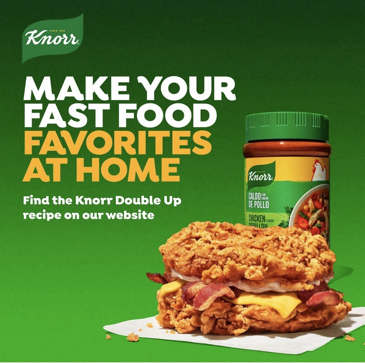 Knorr Chicken Flavor Bouillon Powder 40.5 Oz, **2 Packs**