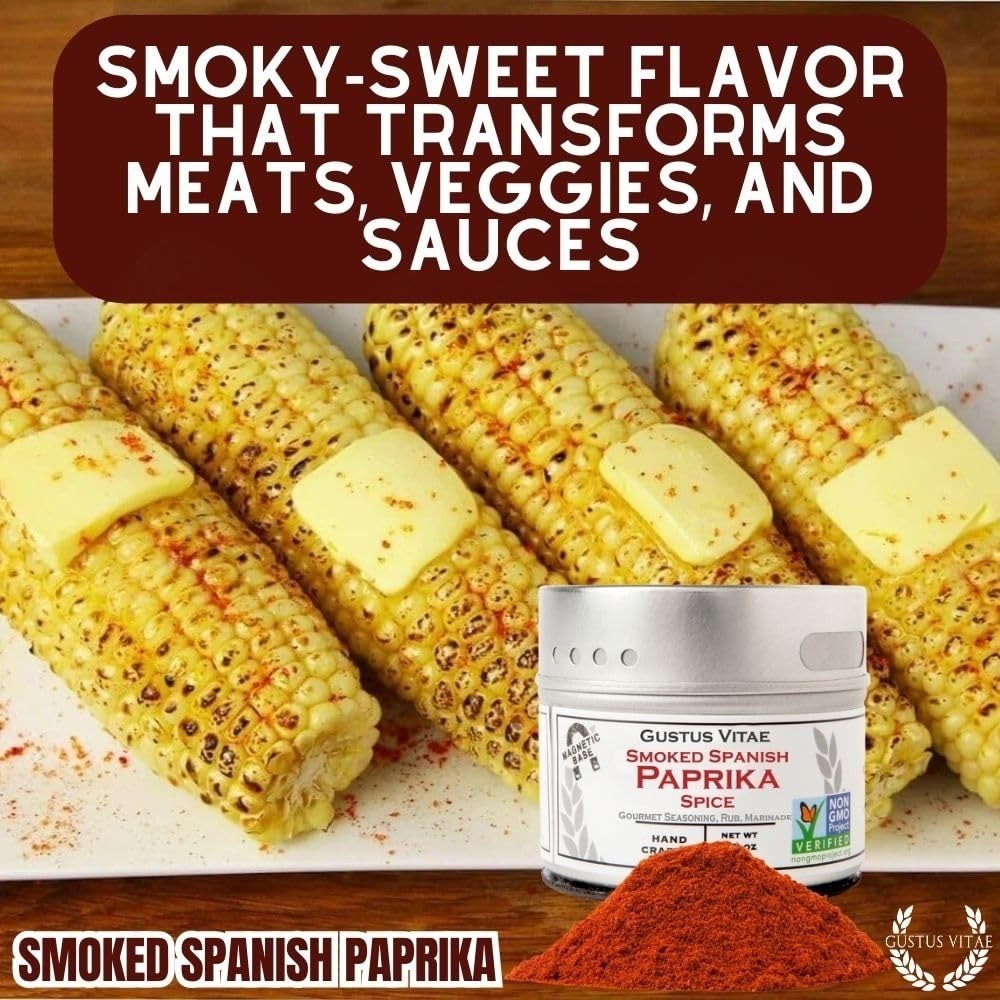 Gustus Vitae Smoked Spanish Paprika – All Natural Gourmet Spice Blend