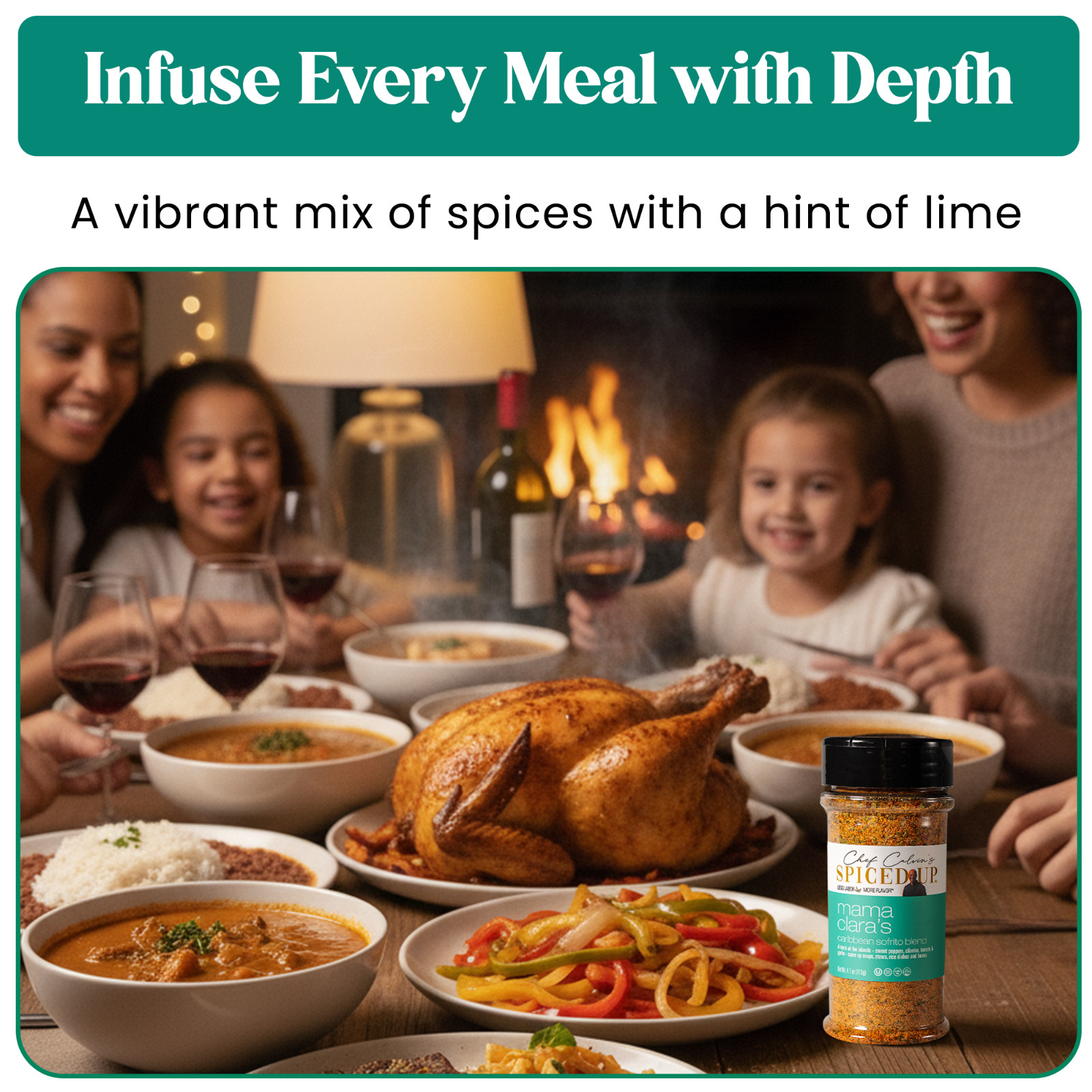 Asian BBQ Rub & Mama Clara Sofrito Seasoning for Rice, Beans & Soup – Non GMO