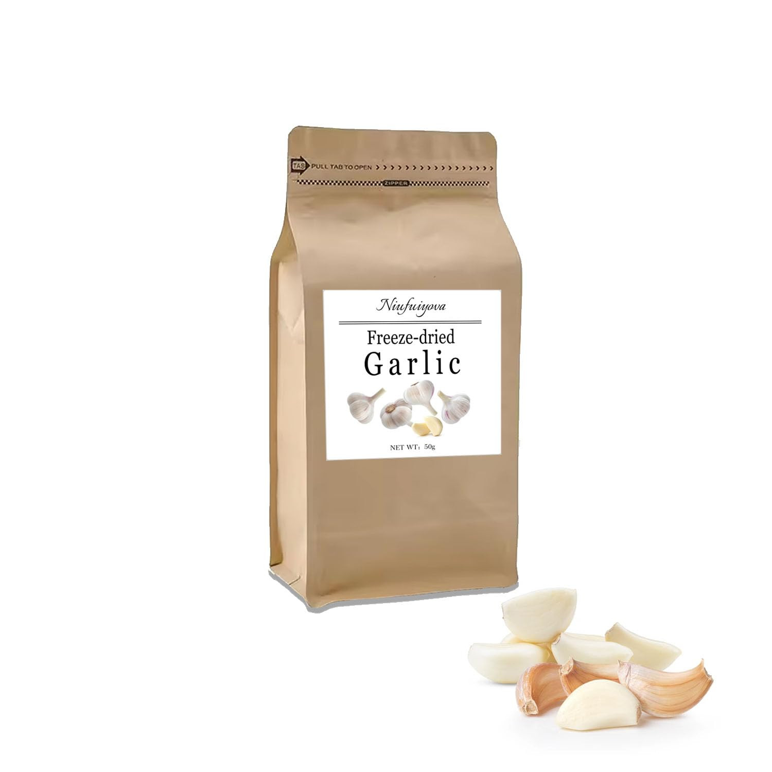 Freeze Dried Garlic, Substitute for Fresh Garlics & Minced Garlic, Non-GMO, G…