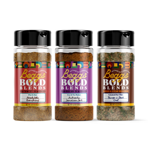 Beggs Bold Blends Seasoning Griller Trio (low sodium) Gift Set! Spices