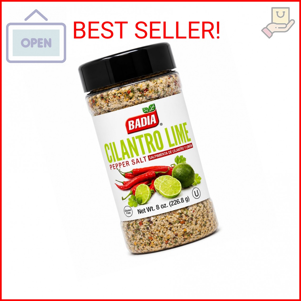 Cilantro Lime Pepper Salt, 8 Ounce