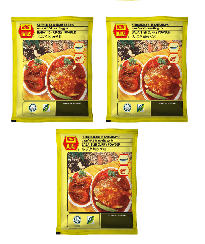 BABA’s Fish Curry Powder – 3 pack x 250g