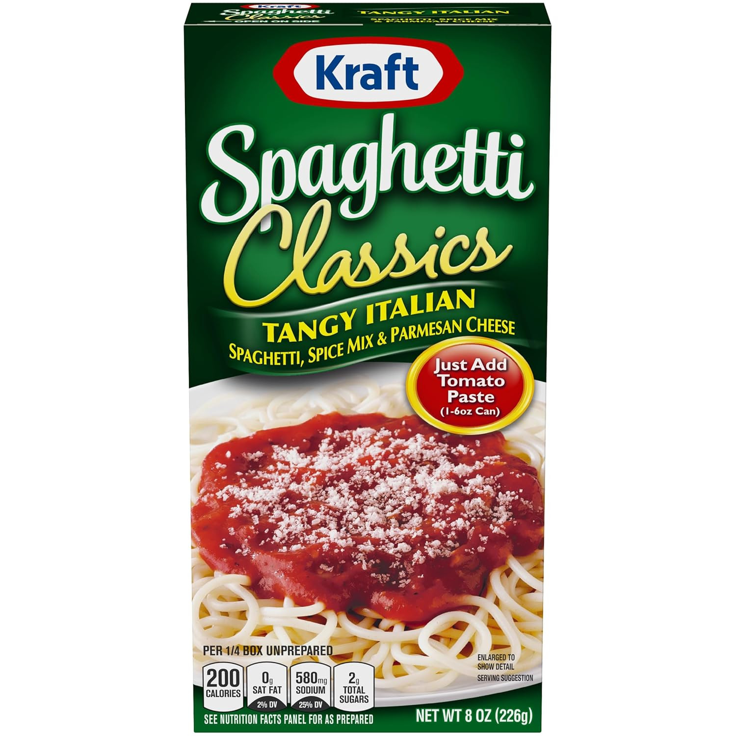 Kraft Spaghetti Classics Tangy Italian Spaghetti, Spices, & Parmesan Cheese Meal