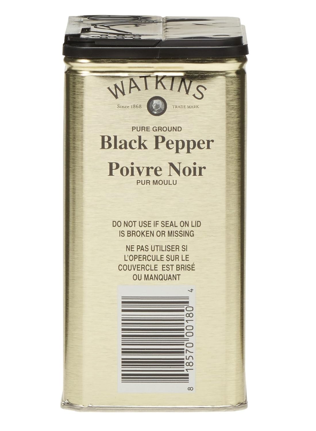 6 oz. Tin of Gluten-Free Kosher Black Pepper for Culinary Excellence