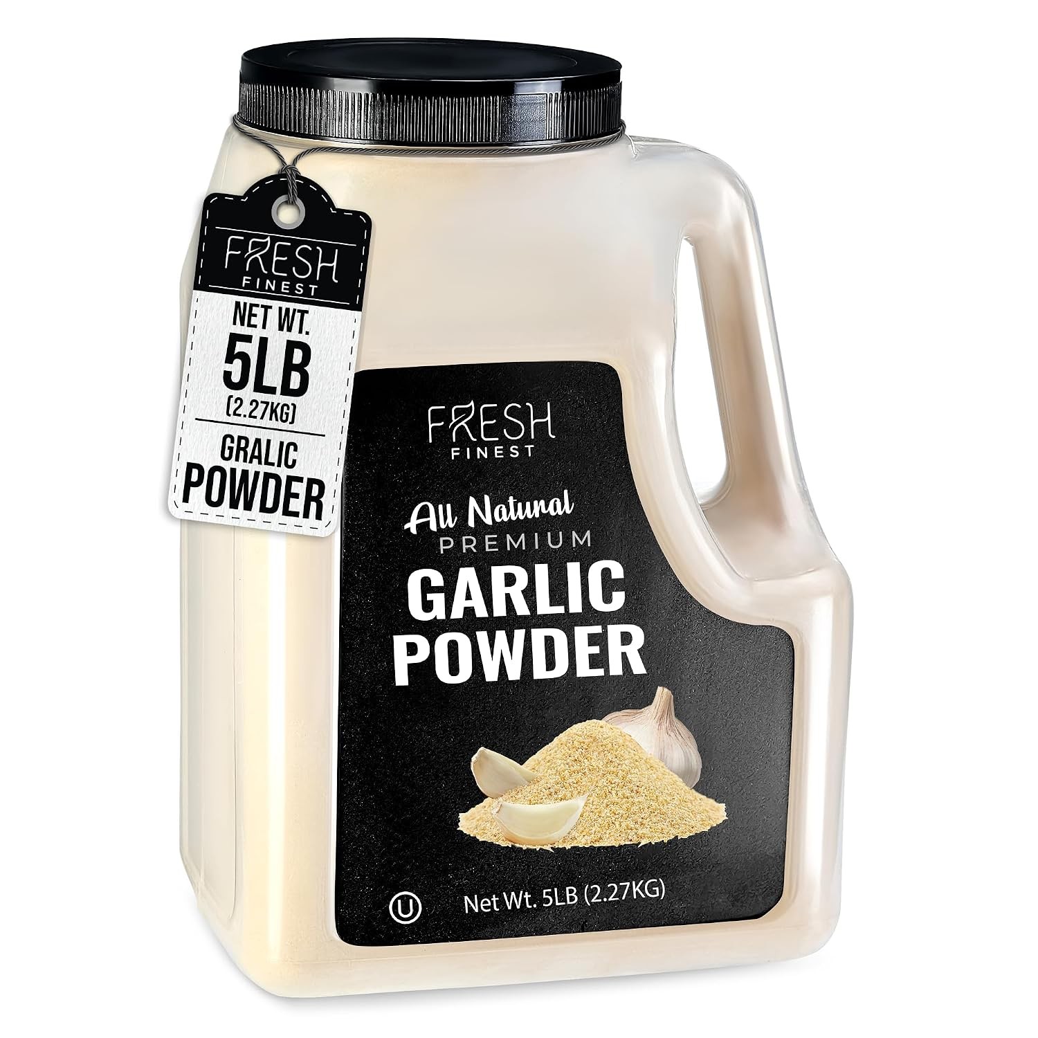Bulk 5 LB Premium Garlic Powder – Kosher Certified Non-Gmo Ground Garlic Spice B