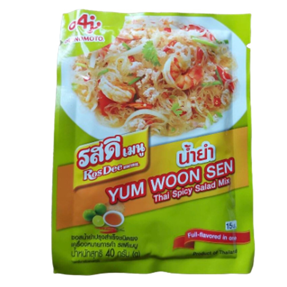 Seasoning Powder Rosdee Yum Thai Food Ajinomoto Woon Sen Spicy Salad Mix 40 gx4