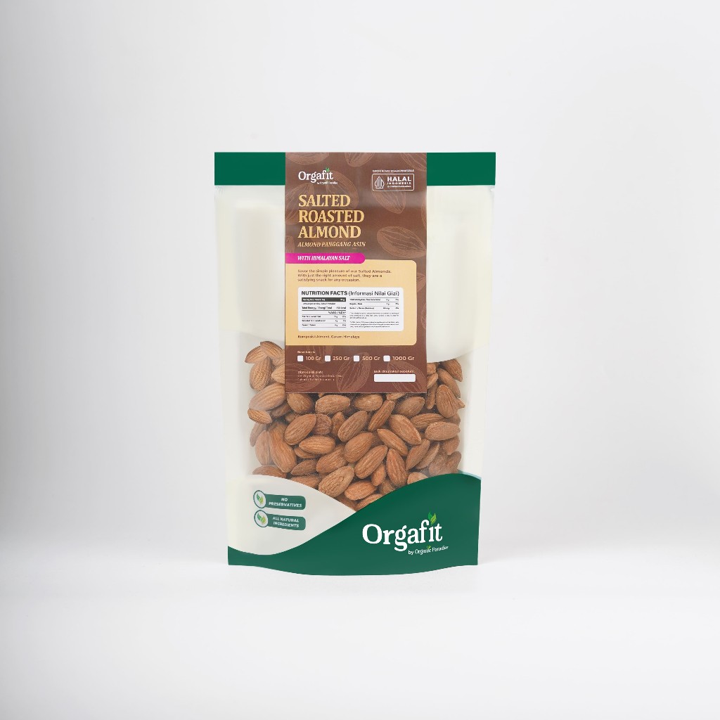 Roasted Salted Almonds 250 Gram Whole Nut Snack Pantry Ingredient On The Go