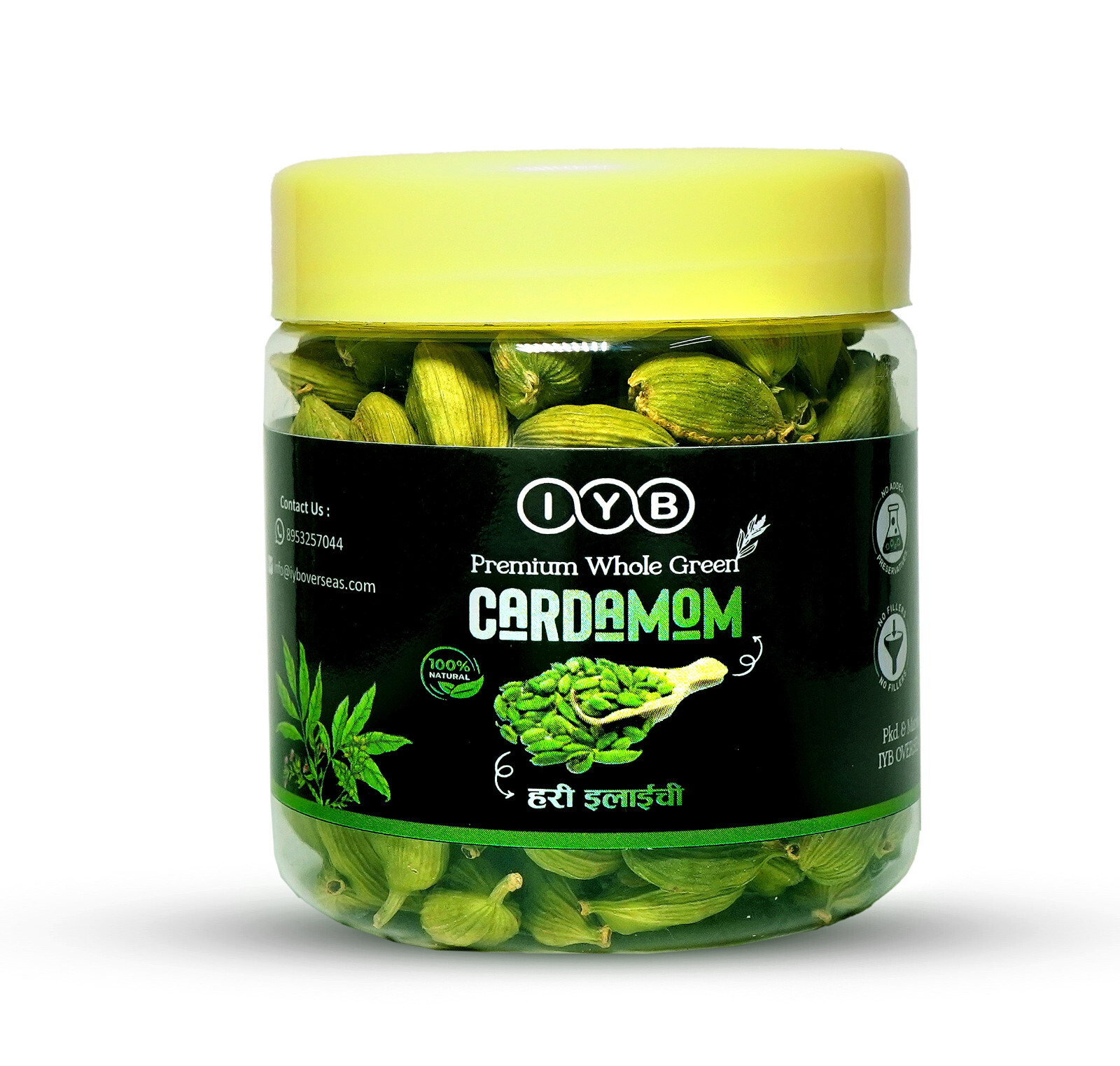 Organic 7-8 MM Green Cardamom Pods-Handpicked from Kerala, India – Fresh & Aroma