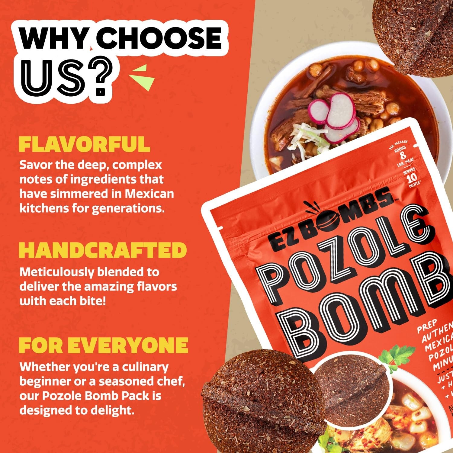 Pozole Bomb Seasoning Pack of 2 – Authentic Mexican Soup Mix for Quick Meals