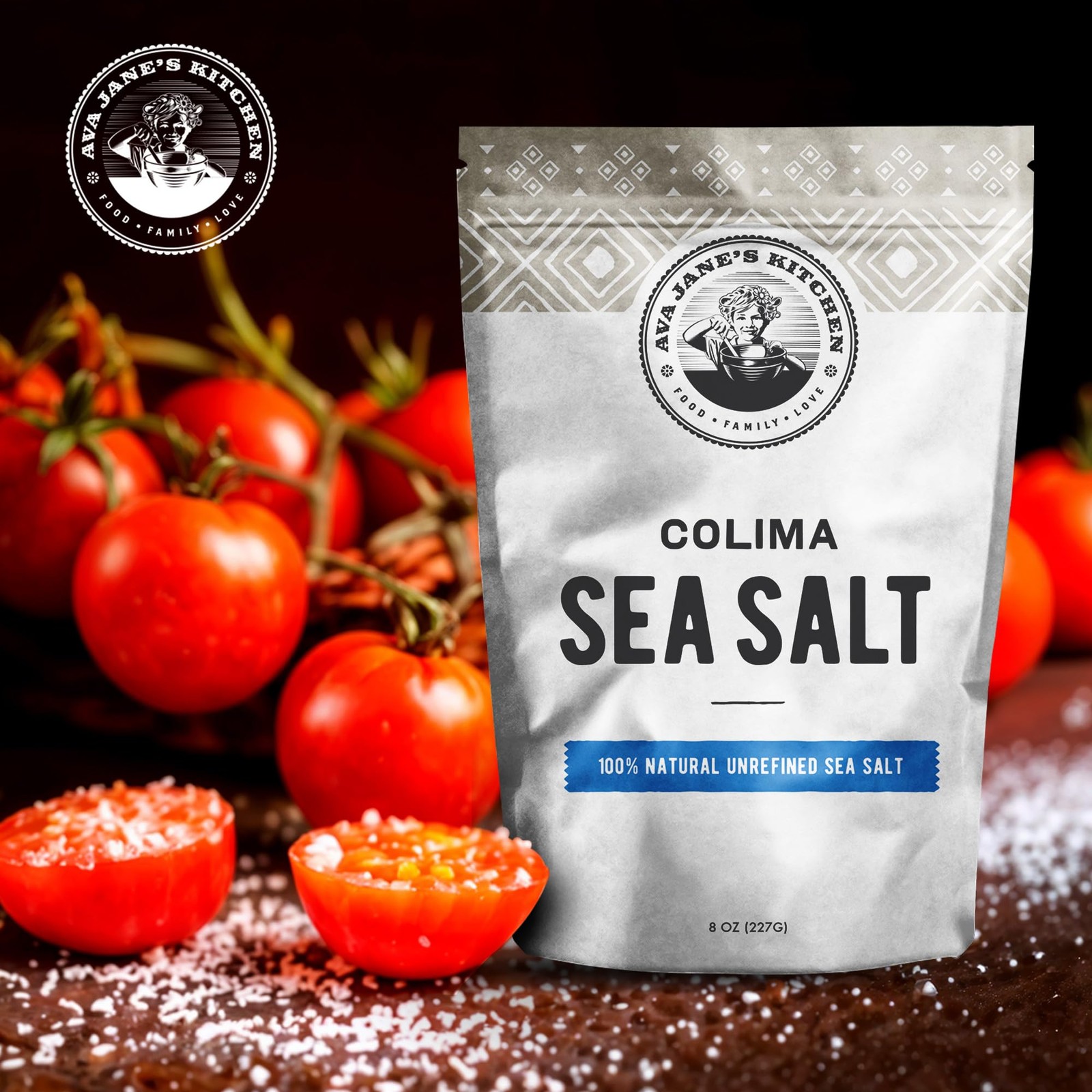 Ava Jane’s Kitchen – Colima Coarse Sea Salt – 100% 8 Ounce (Pack of 1)