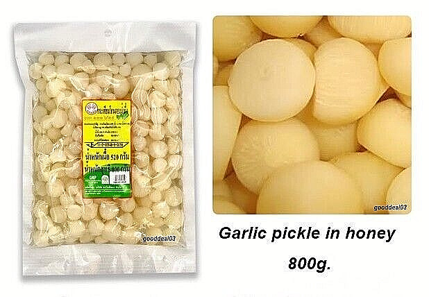 Garlic Herb Pickle Honey Thai Snack Organic Single Bulb Cook Topping Food 800g.
