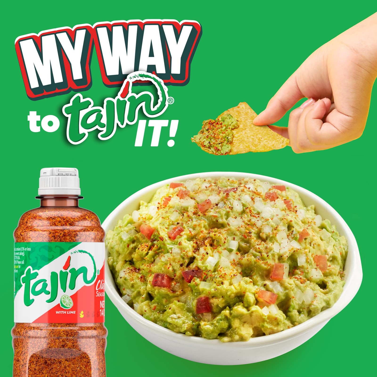 Tajin Clásico Seasoning Authentic Mexican Chili Lime 14 Ounce (Pack of 2)
